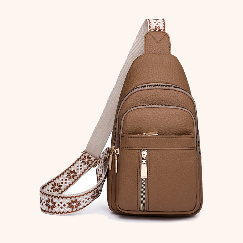Sacoche Compacte Bandoulière Jacquard