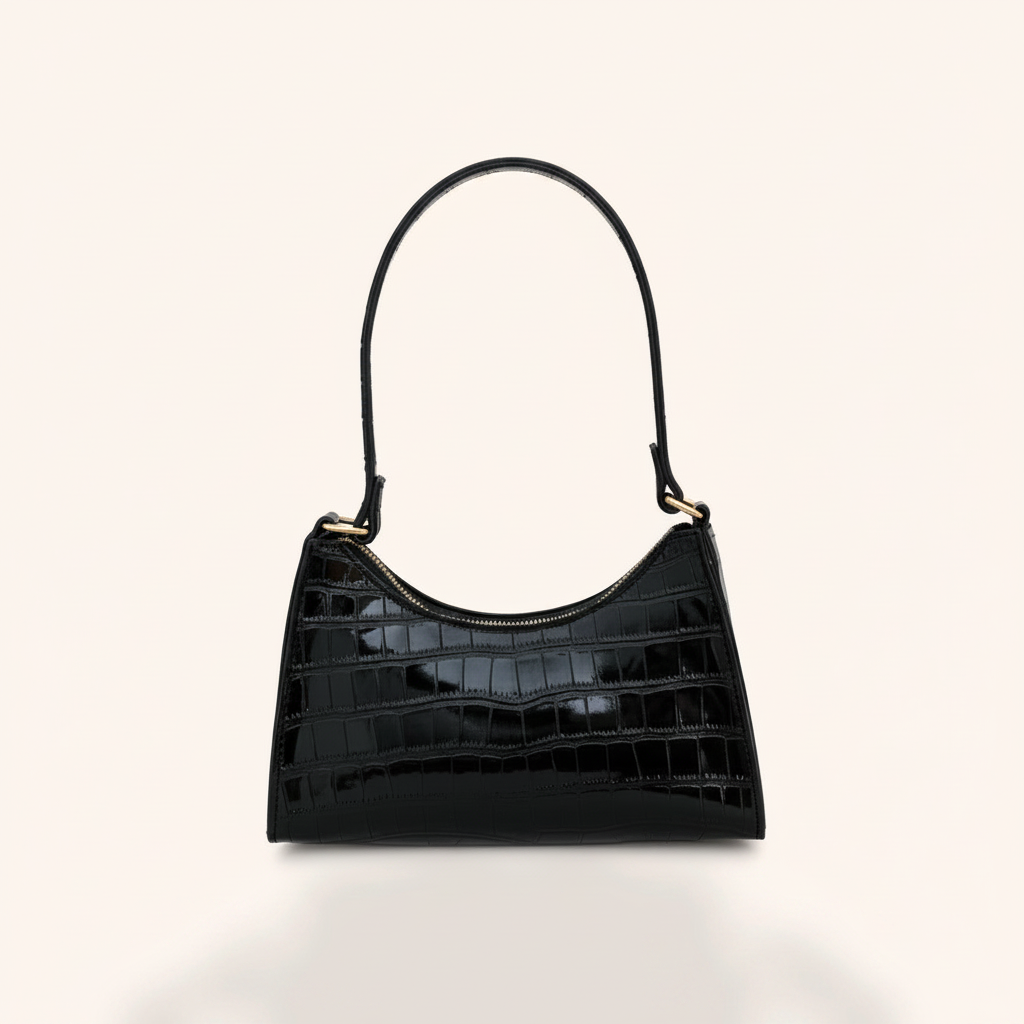 Sac Baguette Effet Croco Tendance