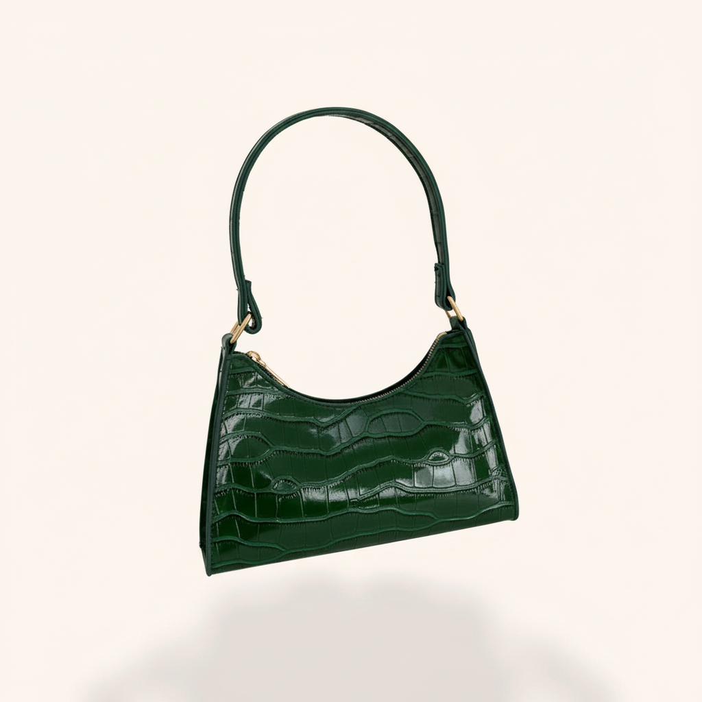 Sac Baguette Effet Croco Tendance