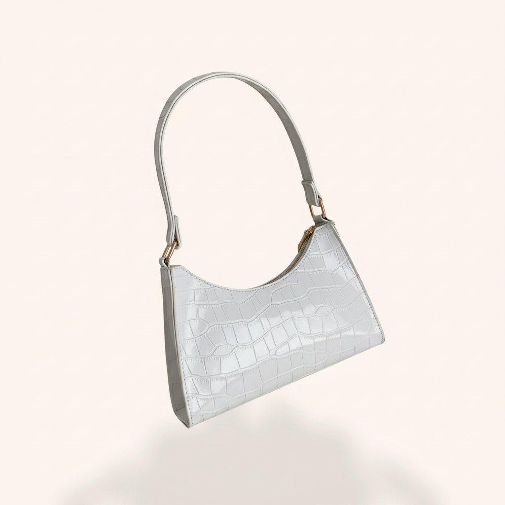 Sac Baguette Effet Croco Tendance