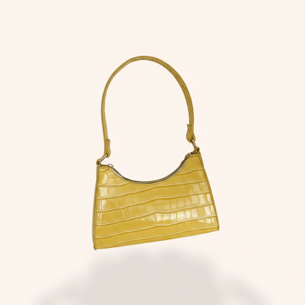 Sac Baguette Effet Croco Tendance